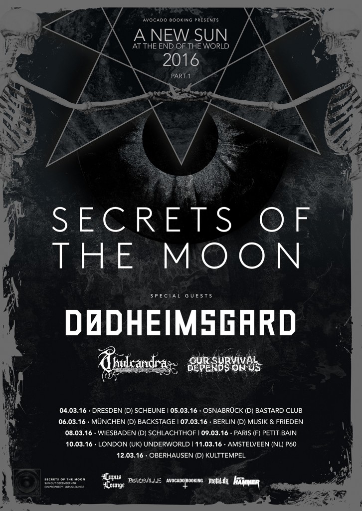 Thulcandra w/ Secrets of the moon EU Tour 2016